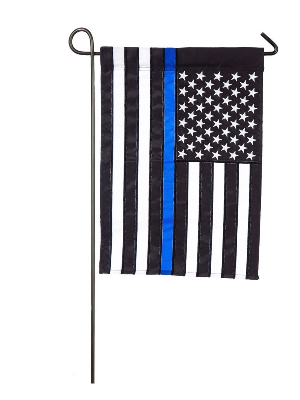 Evergreen 12.5x18” thin blue line garden flag